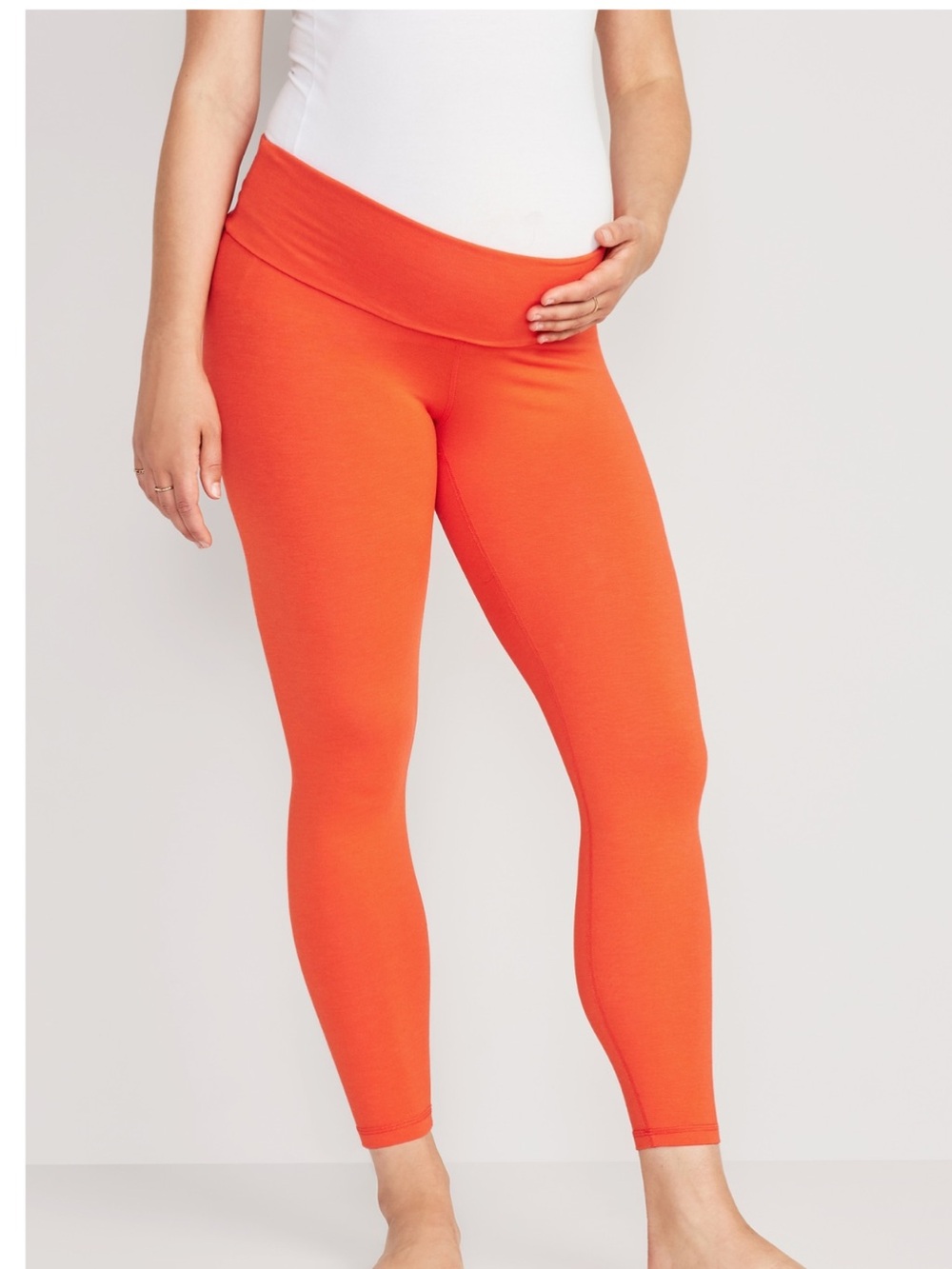 Old Navy Orange Maternity Leggings